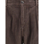Cruna Brown Cotton Casual Pants