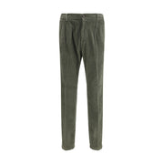 Cruna Green Cotton Casual Pants
