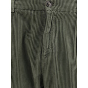 Cruna Green Cotton Casual Pants