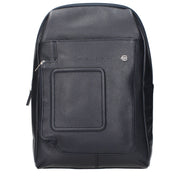 Piquadro Blue Leather Crossbody Bag