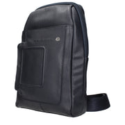 Piquadro Blue Leather Crossbody Bag