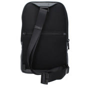 Piquadro Gray Fabric Crossbody Bag