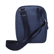 Piquadro Blue Fabric Crossbody Bag