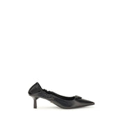 Prada Black Calf Leather Bos Taurus Pumps