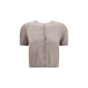 Lisa Yang Beige Cashmere Cardigan