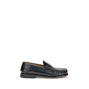Premiata Black Calf Leather Bos Taurus Slip-On Loafers