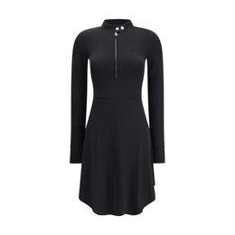 Courrèges Black Viscose Casual Dress