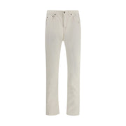 PT Torino White Cotton Casual Pants