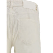 PT Torino White Cotton Casual Pants