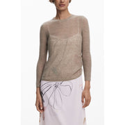 Desigual White Polyester Dress