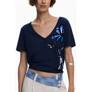 Desigual Blue Cotton T-Shirt