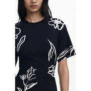 Desigual Black Cotton Dress