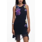 Desigual Black Polyester Dress