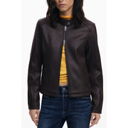 Desigual Brown Polyester Jackets & Coat