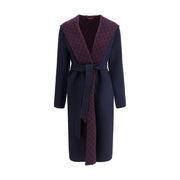 Gucci Blue Wool Coat