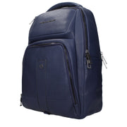 Piquadro Blue Leather Backpack