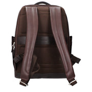 Piquadro Brown Leather Backpack