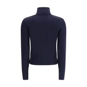 Ami Paris Blue Merino Wool Turtleneck