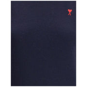 Ami Paris Blue Merino Wool Turtleneck