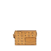 MCM Brown Canvas Shoulder Bag