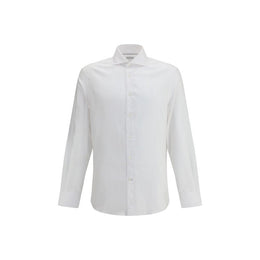 Brunello Cucinelli White Cotton Dress Shirt