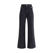 7FOR Black Cotton Jeans Denim