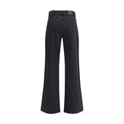 7FOR Black Cotton Jeans Denim