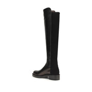 Stuart Weitzman Black Leather Over The Knee