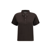 Margiela Brown Viscose Polo Shirt