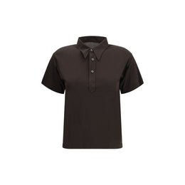 Margiela Brown Viscose Polo Shirt