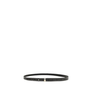 Undercover Black Leather Thin Belt