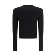 Balmain Black Viscose Cardigan