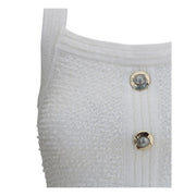 Balmain White Polyamide Top