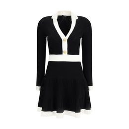 Balmain Black Viscose Casual Dress