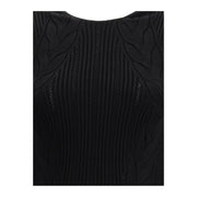 Balmain Black Viscose Casual Dress