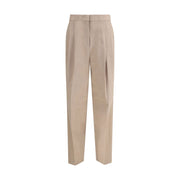 Fabiana Filippi Beige Fleece Wool Dress Pants