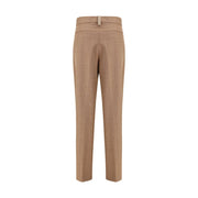 Fabiana Filippi Beige Fleece Wool Dress Pants