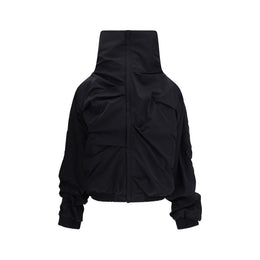 ALAINPAUL Black Polyamide Full-Length Jacket
