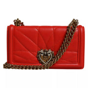 Dolce & Gabbana Red Quilted Devotion Crossbody 11 PRO Phone case bag