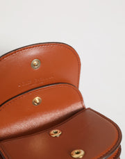 Dolce & Gabbana Brown Leopard Print Calf Leather Small Coin Purse Wallet