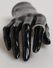 Nialaya Sterling Silver 925 Band Pave CZ Crystal Eternity Ring