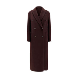 Brunello Cucinelli Bordeaux Cashmere Coat