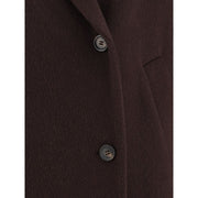 Brunello Cucinelli Bordeaux Cashmere Coat