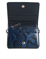 Dolce & Gabbana Beige Raffia Blue Leather Trim Mini Shoulder Purse Crossbody Bag