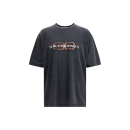 Balenciaga Gray Cotton T-Shirt