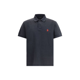 Balenciaga Black Cotton Polo Shirt