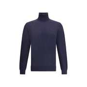 ZEGNA Blue Cashmere Turtleneck