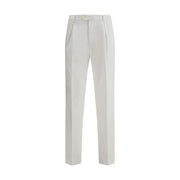 Brunello Cucinelli White Cotton Casual Pants
