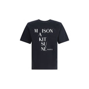 Maison Kitsuné Black Cotton T-Shirt