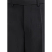 Rick Owens Black Fleece Wool Dress Pants